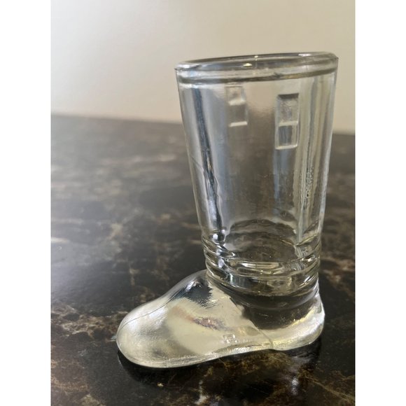 Other Vintage Glass Boot Shot Glass Poshmark